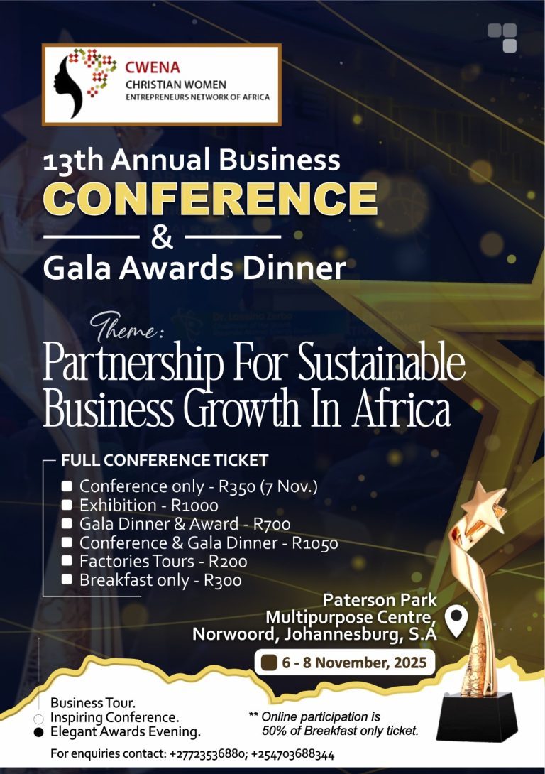 CWENA 13th Annual Business Conference & Awards Holds 6th – 8th November In South Africa